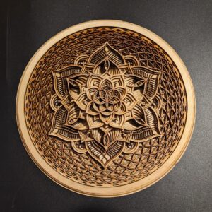laser cut wood mandala